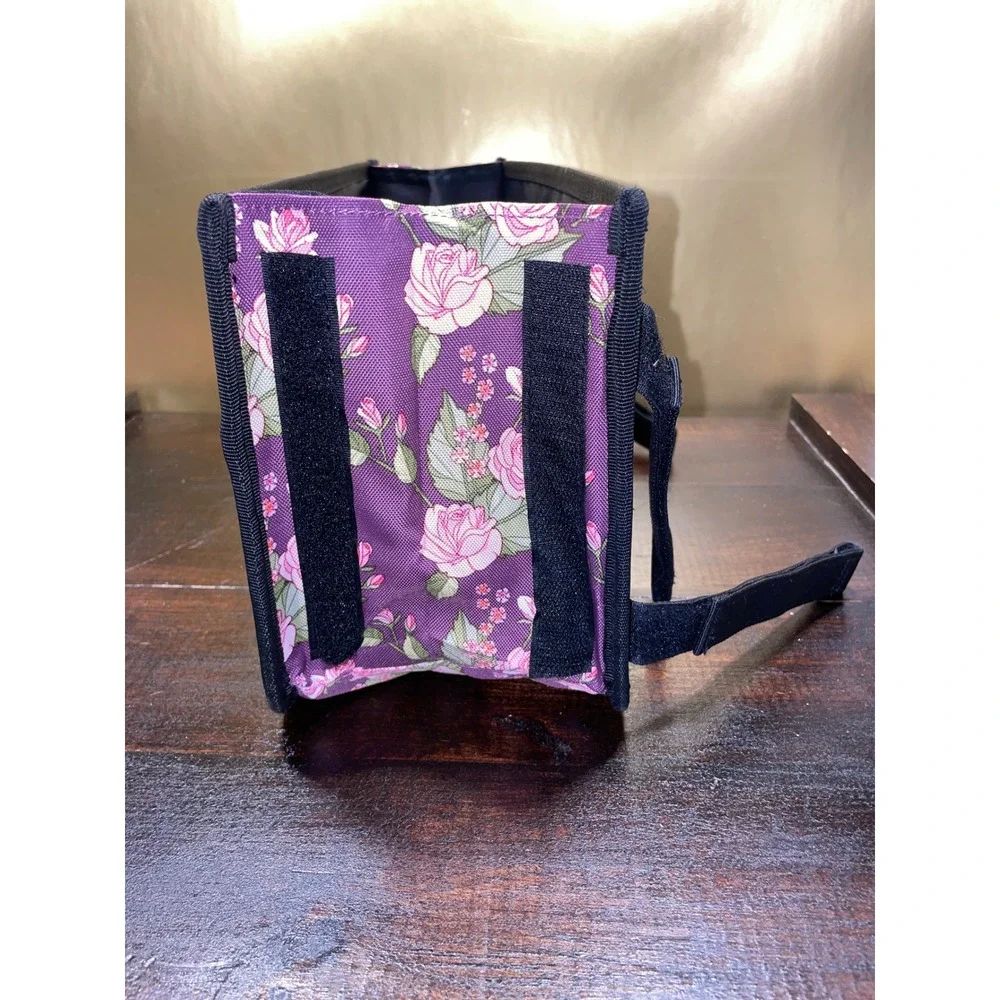 SupreGear Floral Purple Walker Wheelchair‎ Organizer Bag Tote Storage Pockets